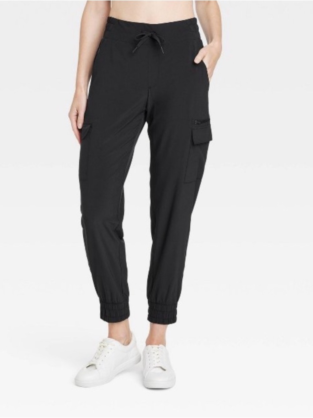 All in motion -Women's Black Cargo Jogger Pants
